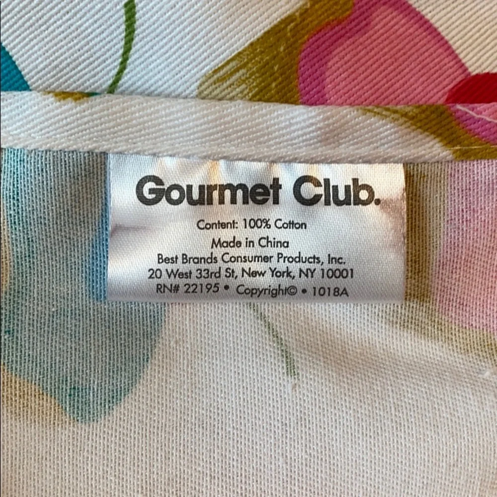 Cupcake Apron gourmet club 100% cotton